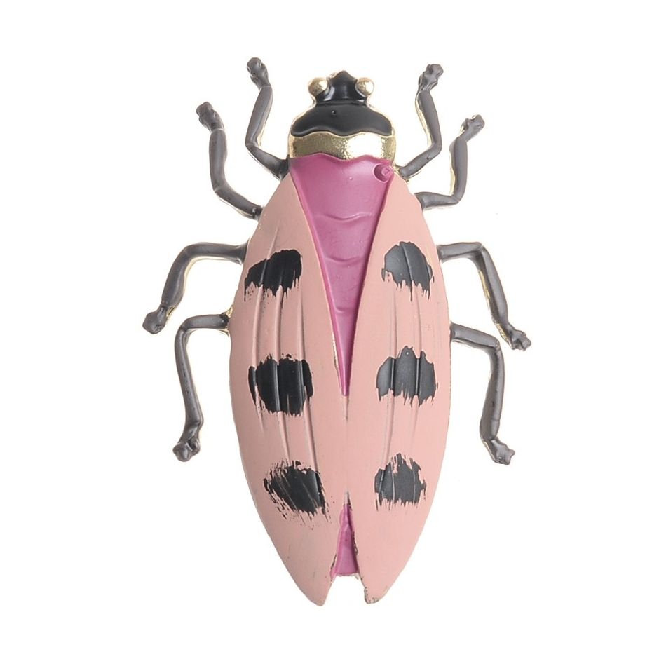 MATT ENAMEL METAL INSECT BROOCH