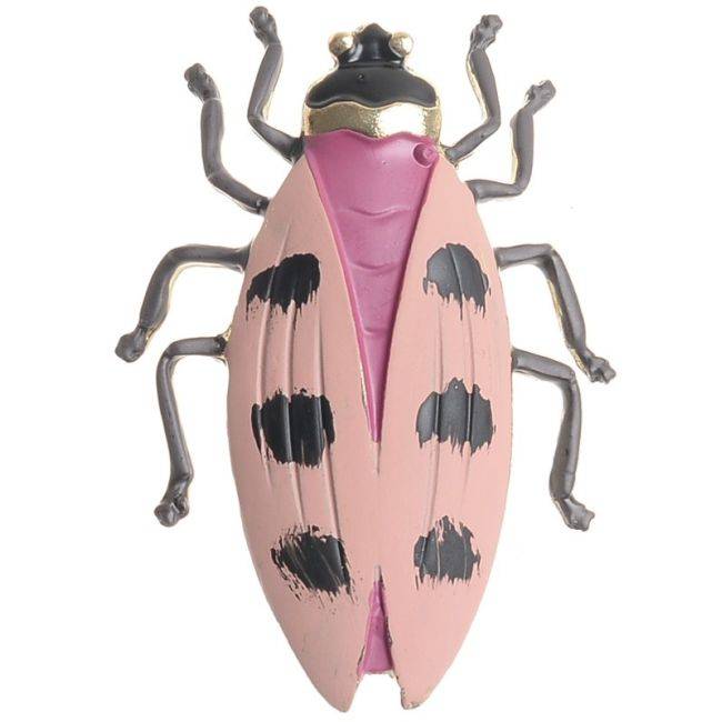 MATT ENAMEL METAL INSECT BROOCH