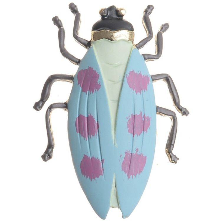 MATT ENAMEL METAL INSECT BROOCH 2