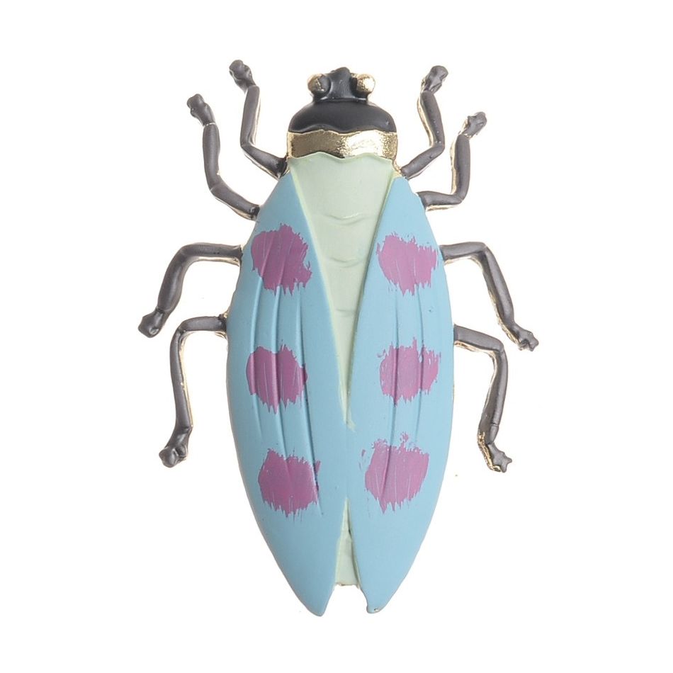 BROCHE INSECTO METAL ESMALTE MATE