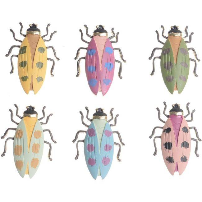 BROCHE INSECTO METAL ESMALTE MATE