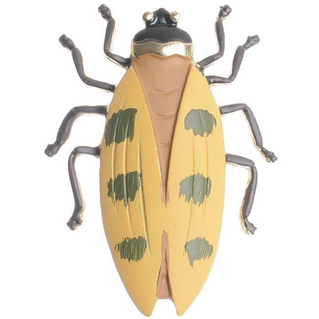 MATT ENAMEL METAL INSECT BROOCH