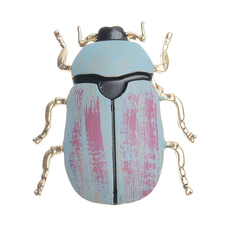 BROCHE IMÁN INSECTO METAL ESMALTE MATE