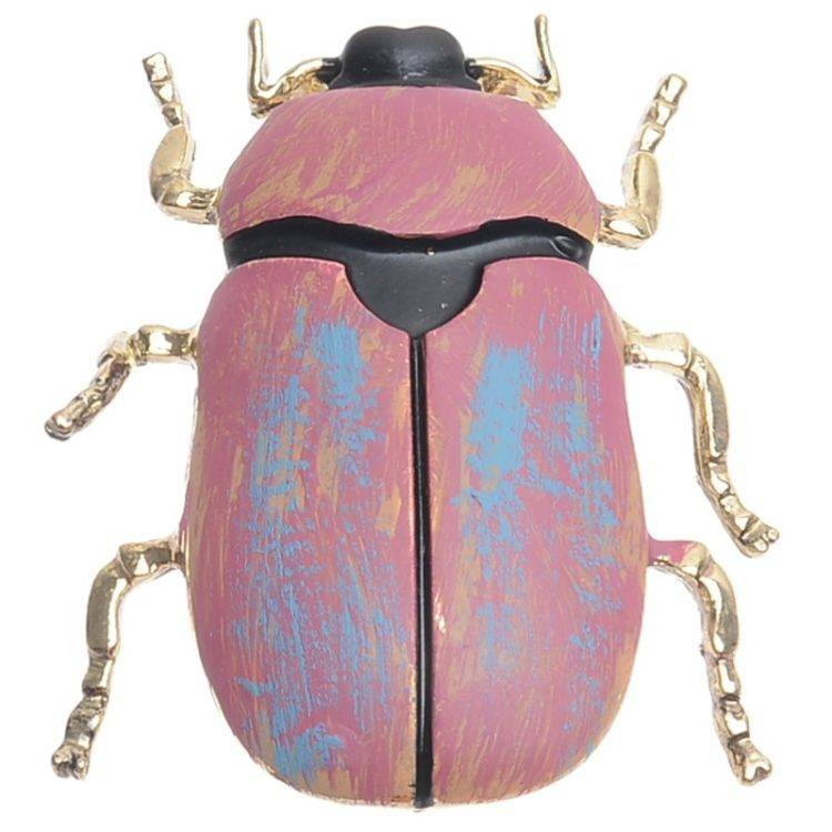 MATT ENAMEL METAL INSECT MAGNET BROOCH 2
