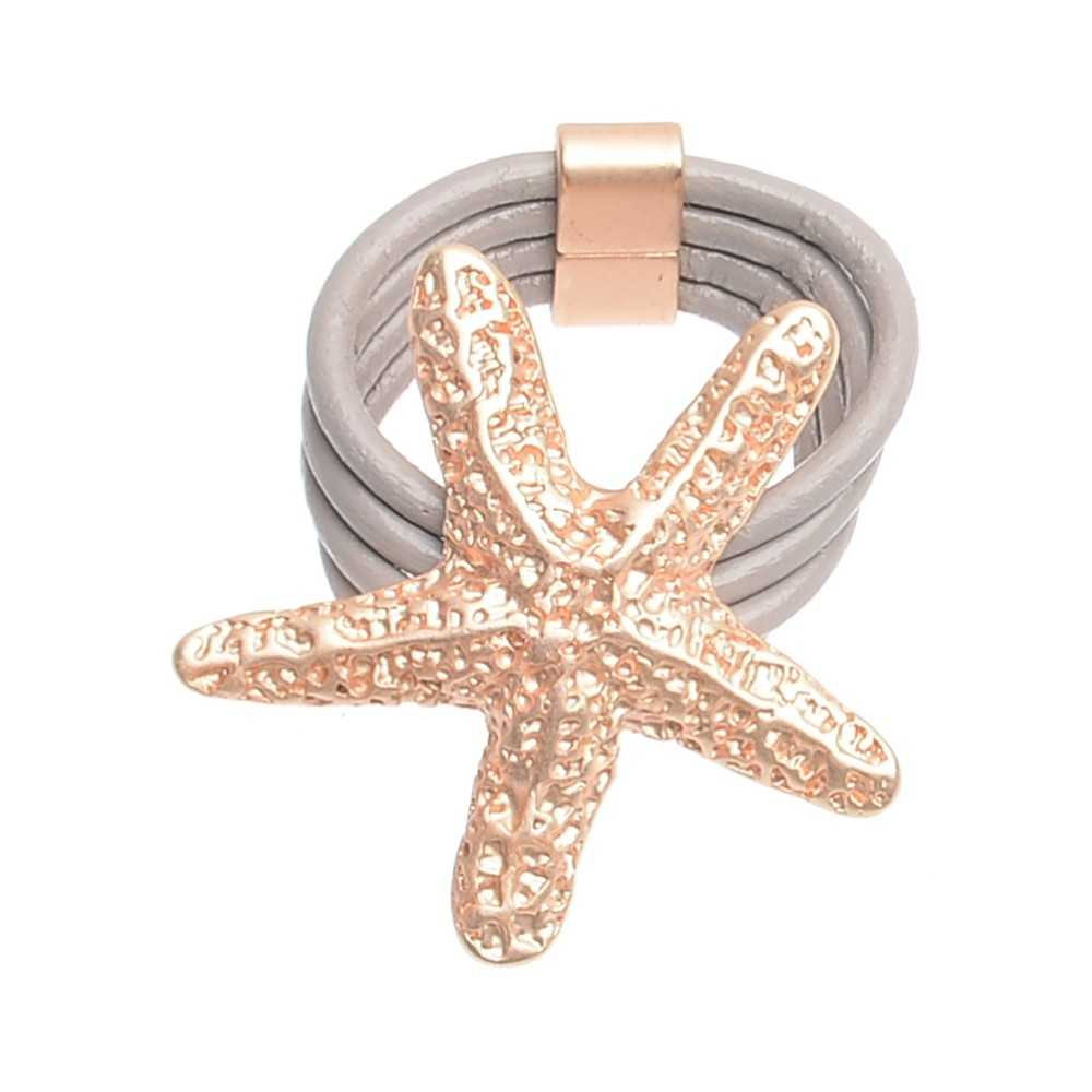 METAL STARFISH METAL RING