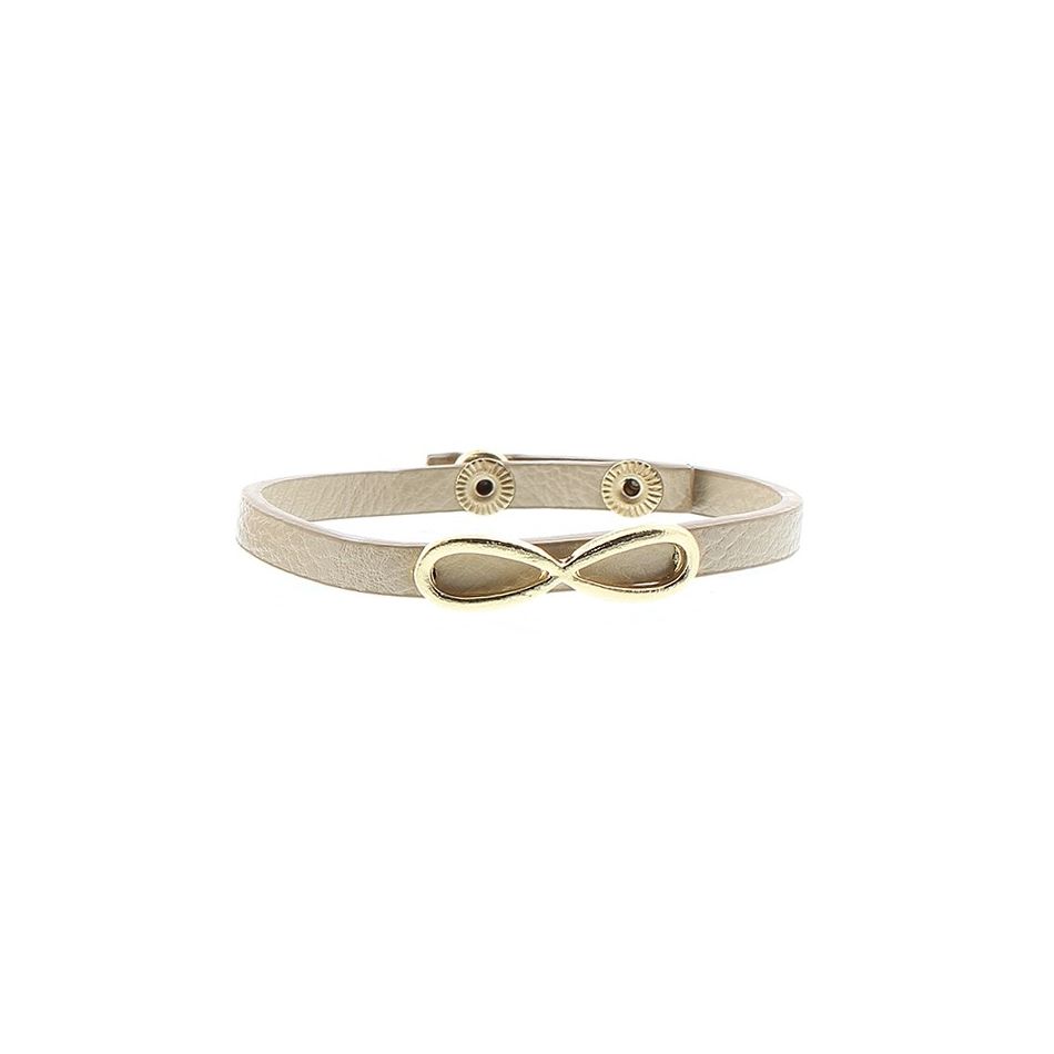 PULSERA IMI. CUERO INFINITY