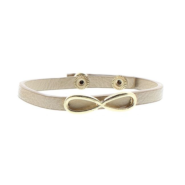 IMI BRACELET. INFINITY LEATHER