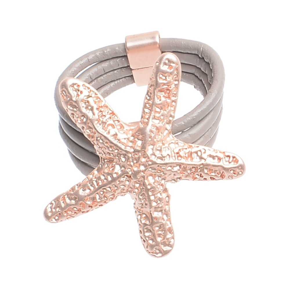 METAL STARFISH METAL RING