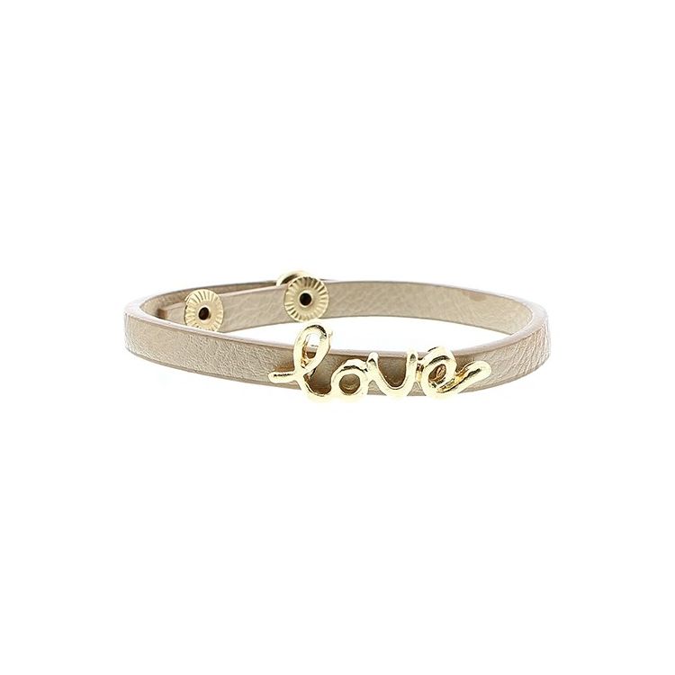 IMI BRACELET. LOVE LEATHER 2