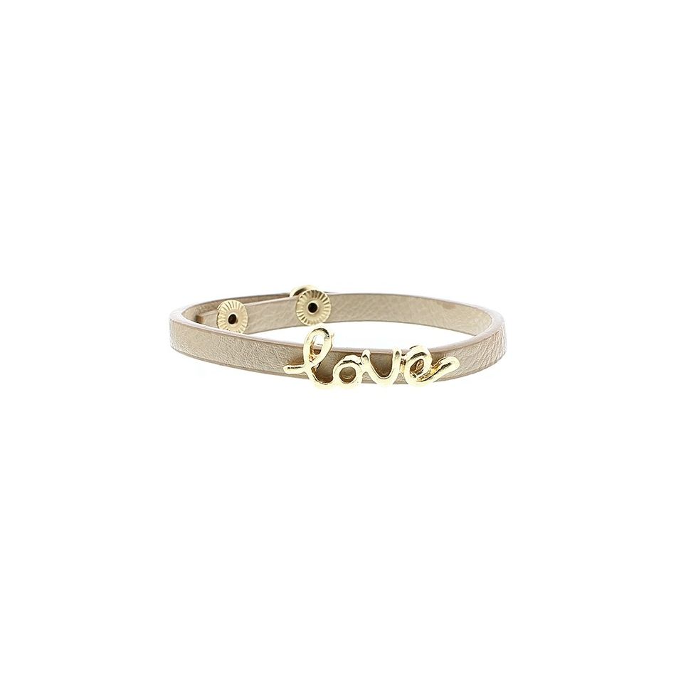 PULSERA IMI. CUERO LOVE