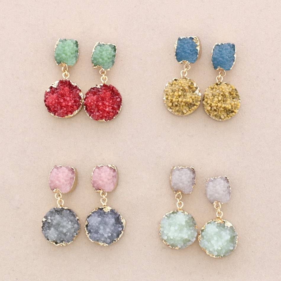 LAVA DOUBLE RESIN EARRINGS