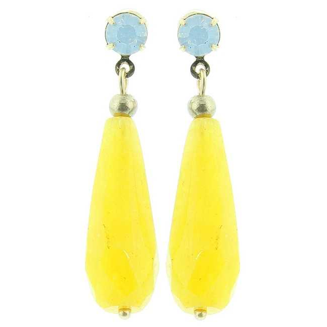 STONE PENDANT EARRINGS