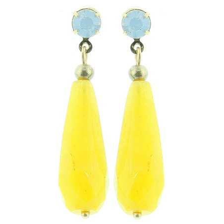 STONE PENDANT EARRINGS