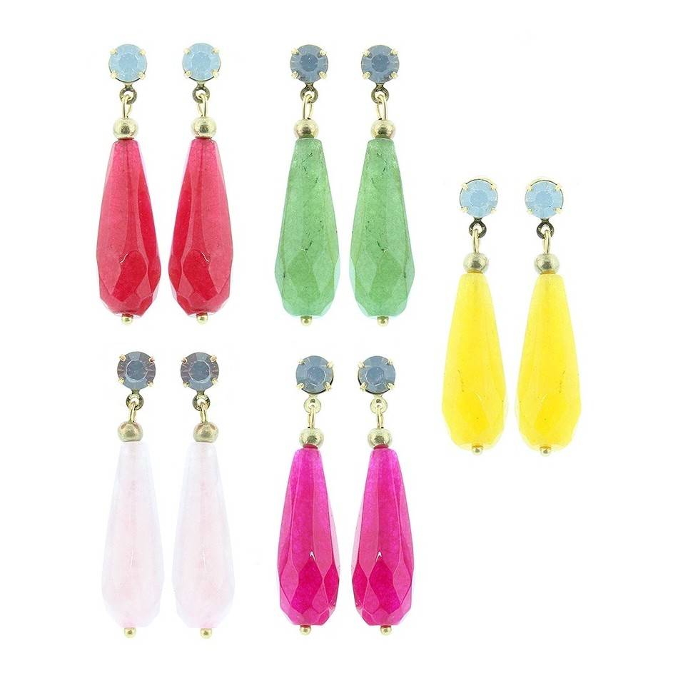 PENDIENTES COLGANTE PIEDRA