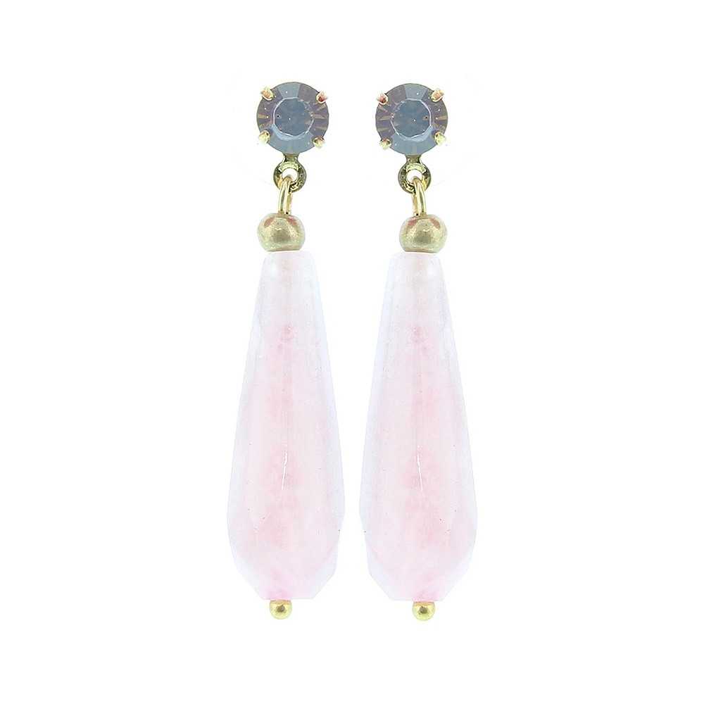 STONE PENDANT EARRINGS