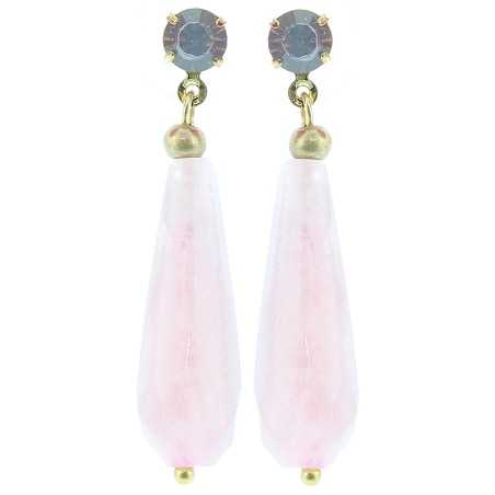STONE PENDANT EARRINGS