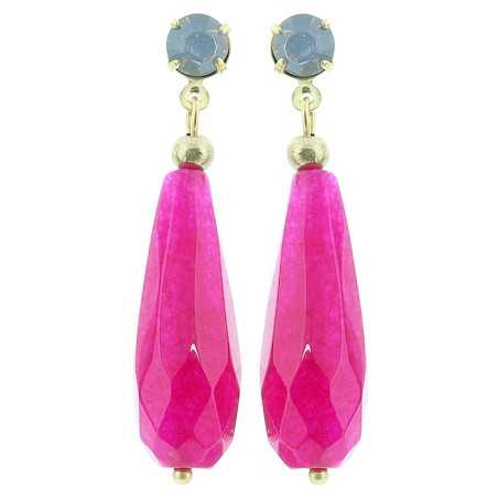 STONE PENDANT EARRINGS