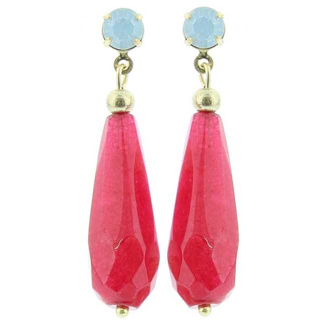 STONE PENDANT EARRINGS