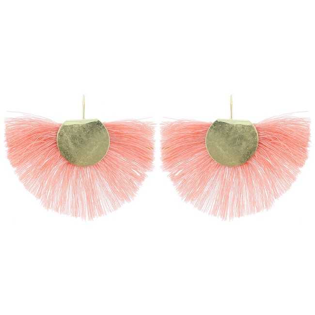 FRINGE FAN EARRINGS