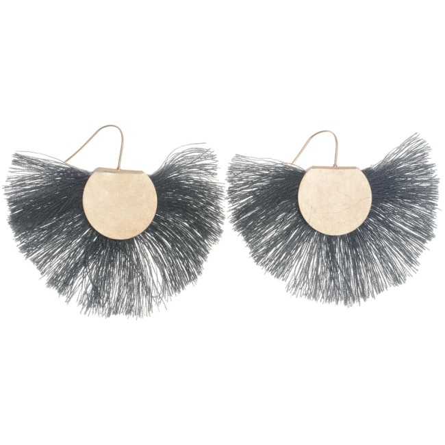 FRINGE FAN EARRINGS