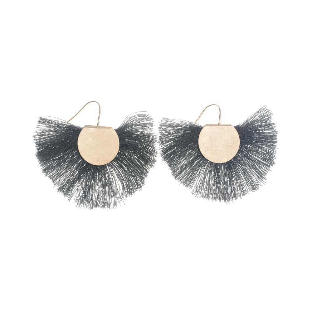 FRINGE FAN EARRINGS