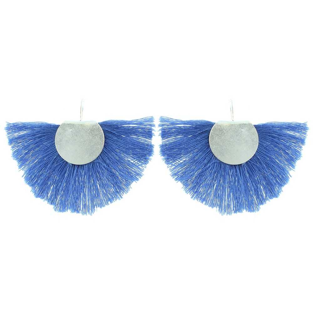 FRINGE FAN EARRINGS