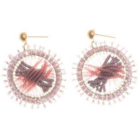 SUN EARRINGS WITH MIYUKI BEADS