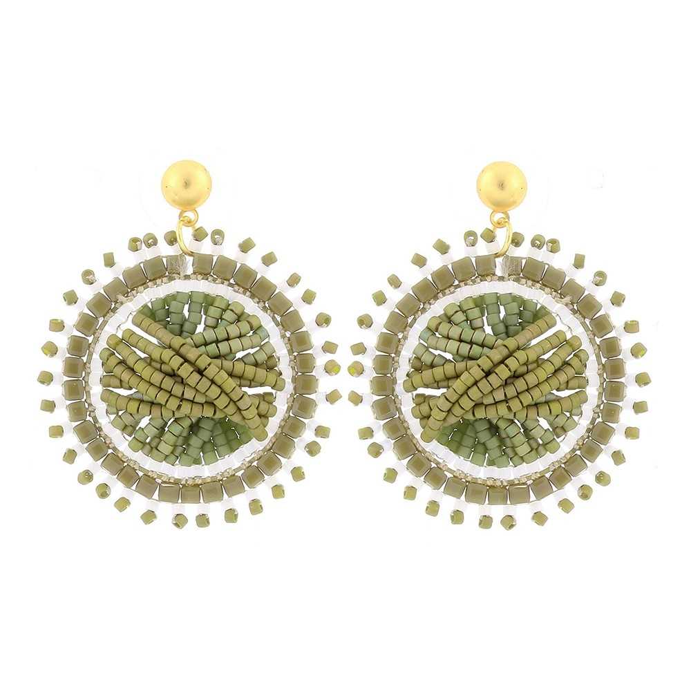 SUN EARRINGS WITH MIYUKI BEADS