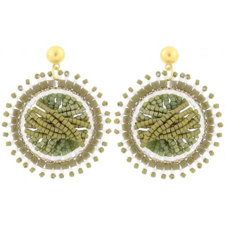 SUN EARRINGS WITH MIYUKI BEADS