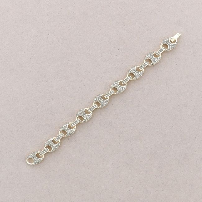 CRYSTAL METAL HAWSER BRACELET