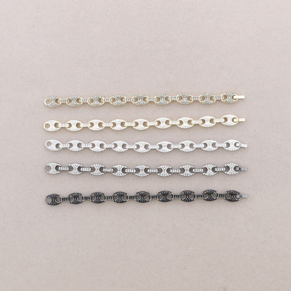 CRYSTAL METAL HAWSER BRACELET