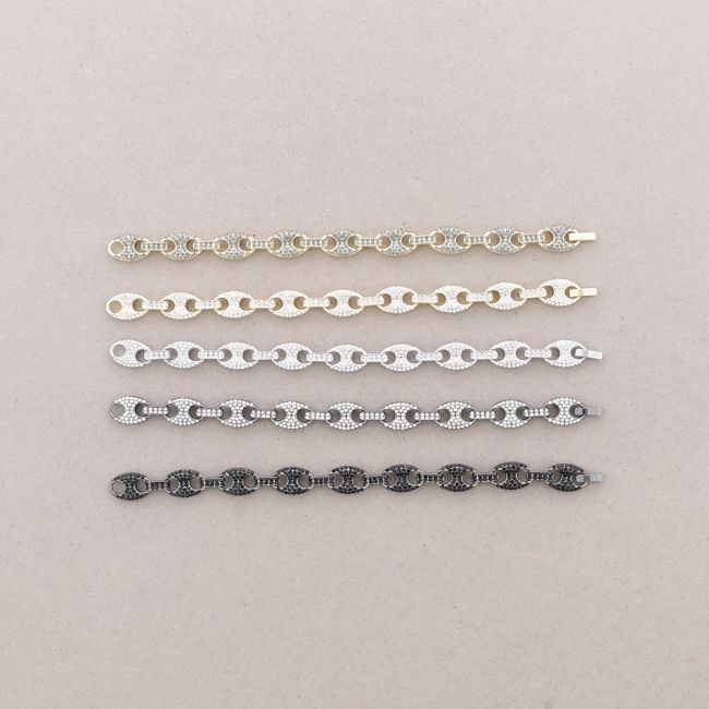 CRYSTAL METAL HAWSER BRACELET