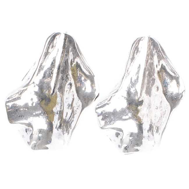 METAL IRREGULAR STUD EARRINGS