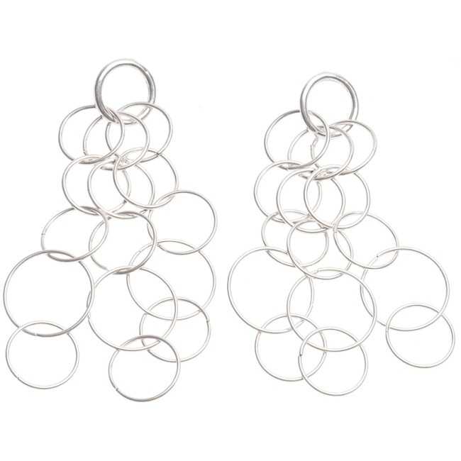 METAL MULTI-RING EARRINGS