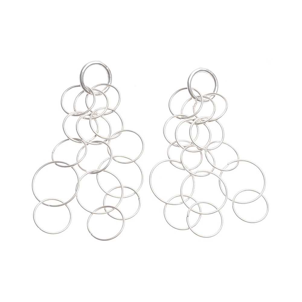 METAL MULTI-RING EARRINGS