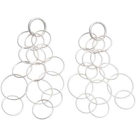 METAL MULTI-RING EARRINGS