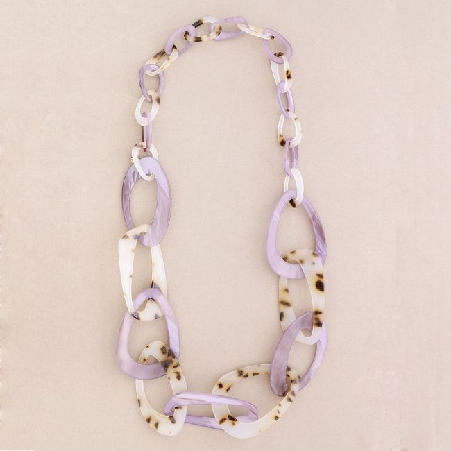 LONG RESIN LINK NECKLACE