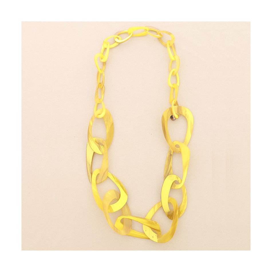 LONG RESIN LINK NECKLACE