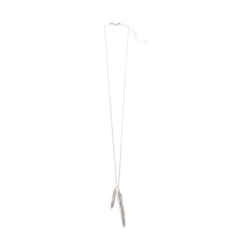 LONG PENDANT NECKLACE DOUBLE METAL SHEET