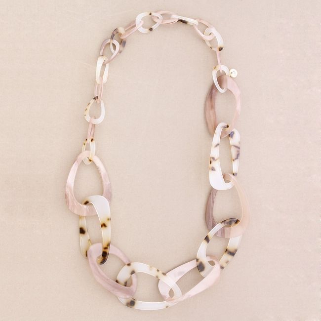 COLLAR LARGO ESLABONES RESINA