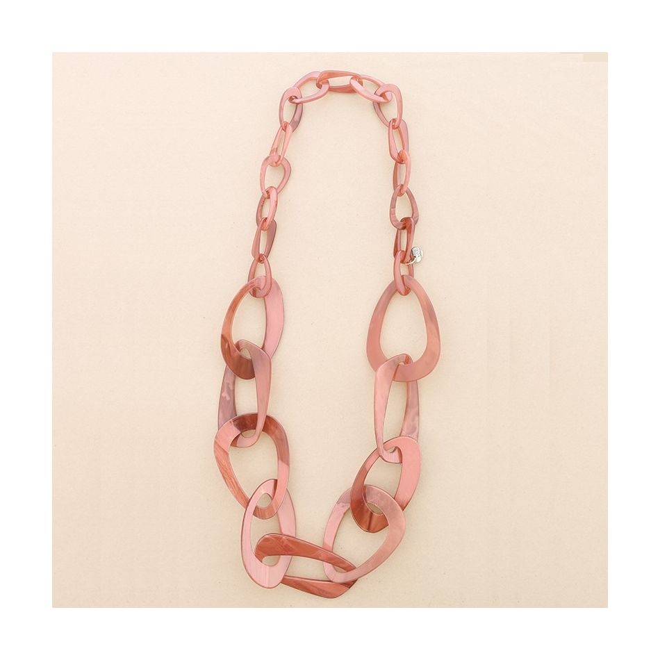 LONG RESIN LINK NECKLACE