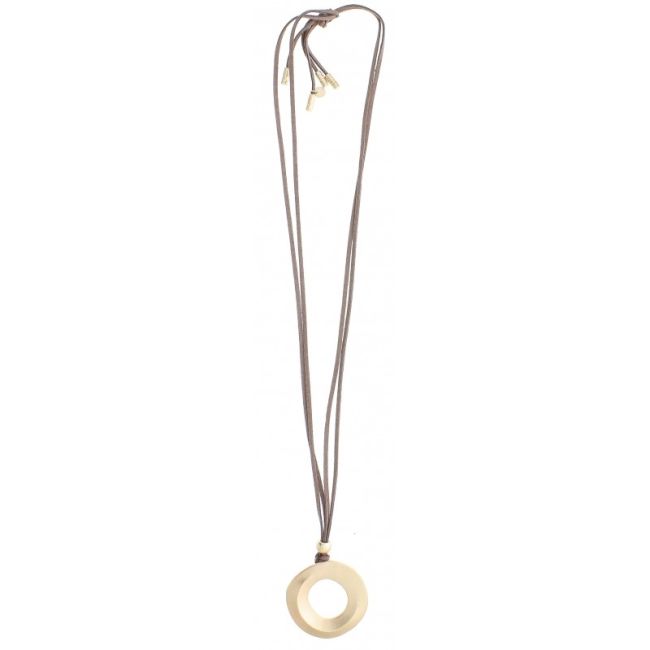 COLLAR LARGO ANTELINA COLGANTE ANILLA ANCHA
