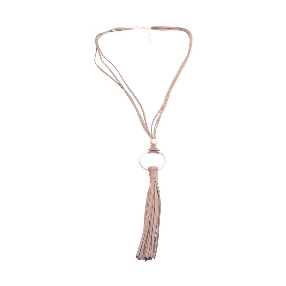 COLLAR LARGO ANTELINA COLGANTE FLECO