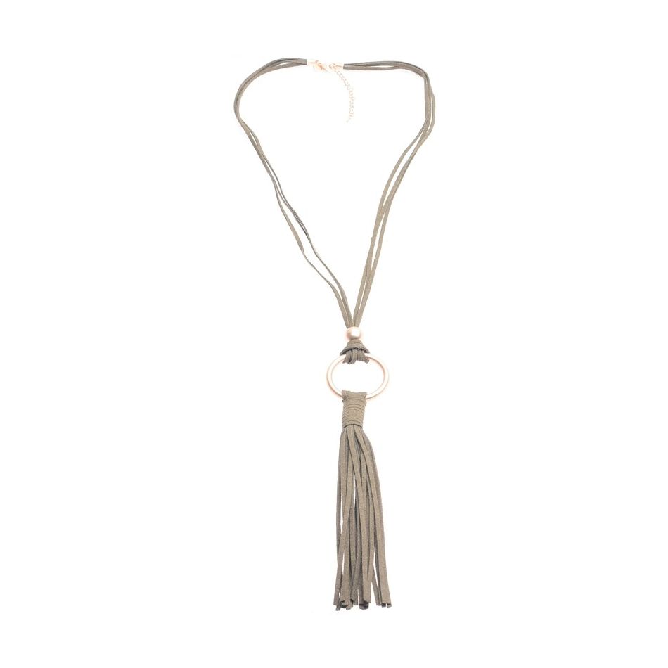COLLAR LARGO ANTELINA COLGANTE FLECO