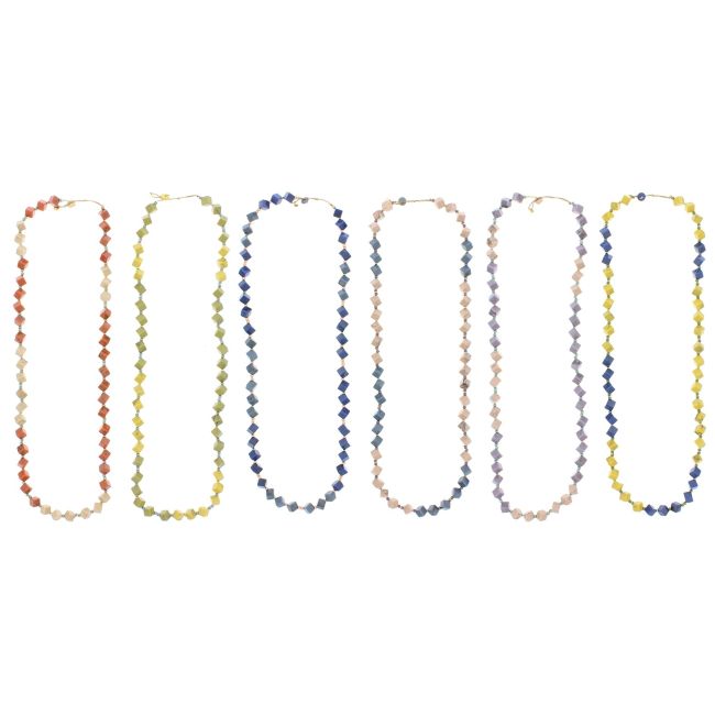 COLLAR LARGO ROMBOS RESINA 1.1M
