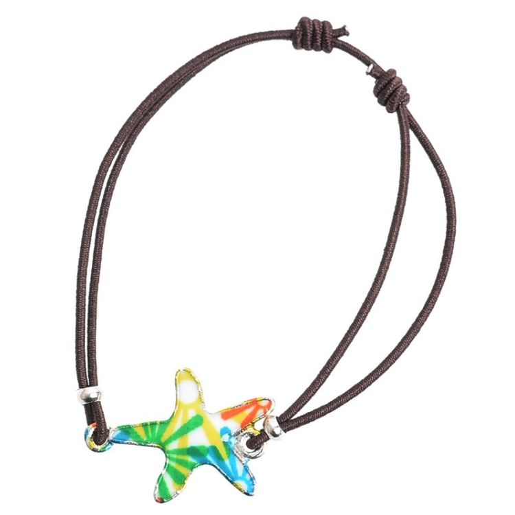 ENAMEL METAL ELASTIC BRACELET