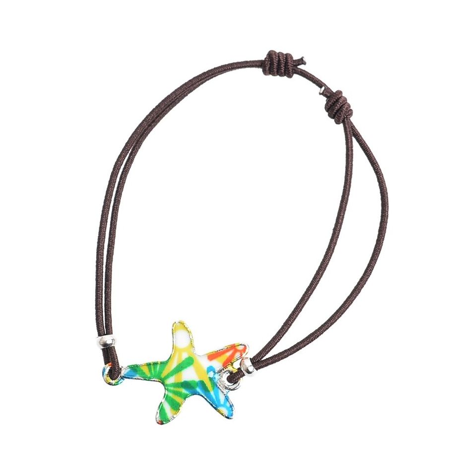 ENAMEL METAL ELASTIC BRACELET