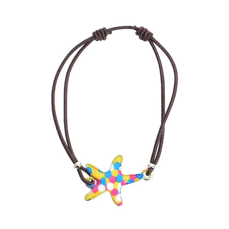ENAMEL METAL ELASTIC BRACELET