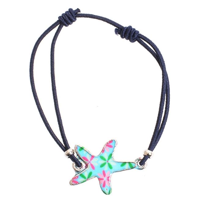ENAMEL METAL ELASTIC BRACELET