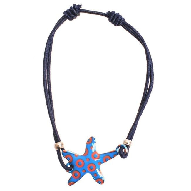 ENAMEL METAL ELASTIC BRACELET